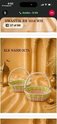 Pista Green Boat Hamper Basket