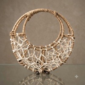 Rustic Cottage Swing-Handle Basket