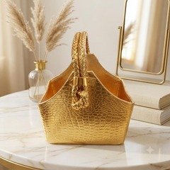 Modern Matte Sage Metal Caddy