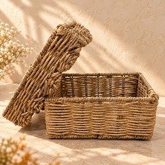 Royal Indigo & Gold Woven Bowl